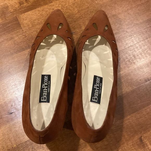 Evan Picone Rust Suede Pumps Size 9N - Picture 9 of 9